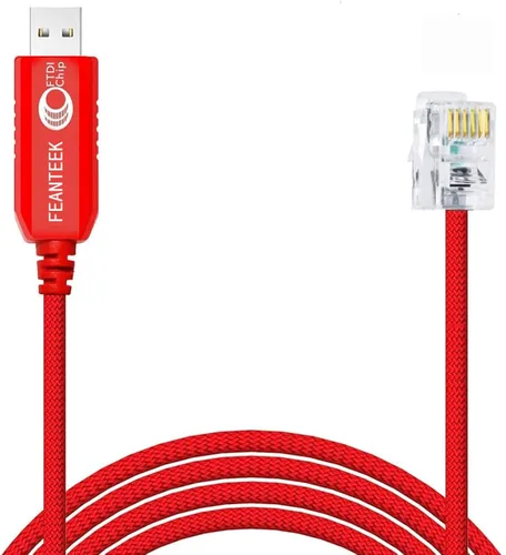 Vista 2 de Cable USB a RJ9 para NexStar HC (controlador de mano) con puerto RJ9, cable de control USB compatible con NexStar 8SE 6SE (5.9 ft)