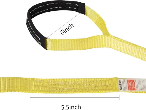Vista 7 de XSTRAP - Polipasto de cuerda reflectante de 50 pies de resistencia a la rotura de 2,000 libras + 2 correas de malla de elevación de 1 x 8 pies