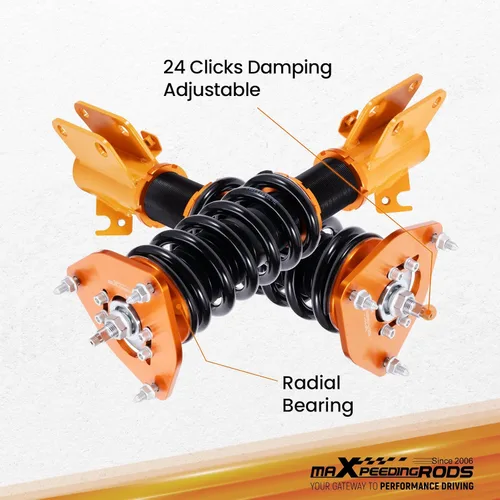 Vista 9 de maXpeedingrods Coilover para Subaru Impreza WRX 2000-2007, para Subaru Forester SG 2003-2008, amortiguador de 24 niveles ajustable, kit