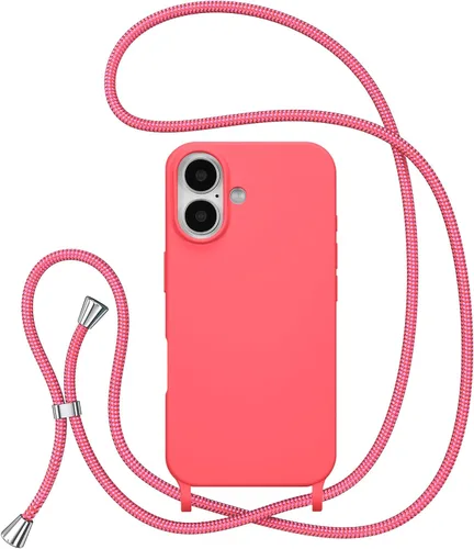 Vista 13 de ZTOFERA Funda para iPhone Air con correa, funda cruzada para teléfono con cordón ajustable para el cuello en los hombros, silicona suave a prueba