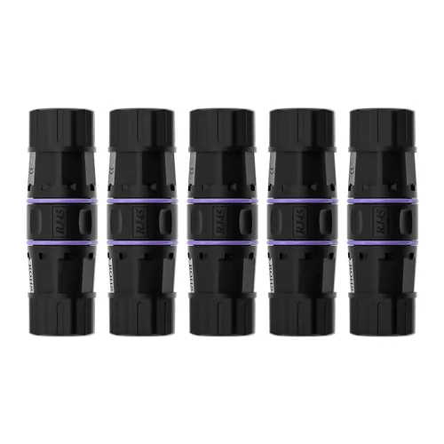 Vista 9 de Y.D.F Acoplador RJ45 impermeable IP68, acoplador Ethernet de cobre puro blindado, acoplador Gigabit IP68 impermeable Ethernet al aire libre conector