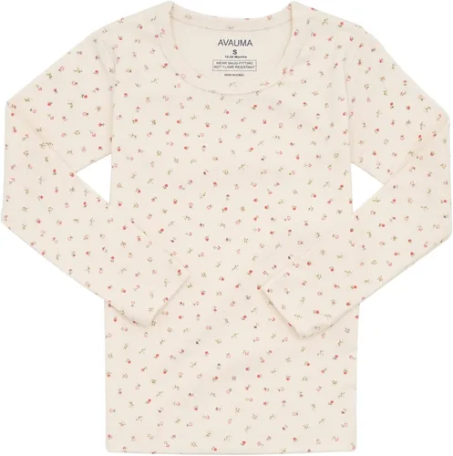 Vista 2 de AVAUMA Conjunto de pijama para bebés y niñas 6M-7T para niños pequeños, diseño de patrón de ajuste cómodo, pijama de algodón