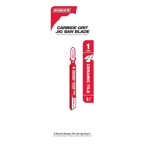 Vista 2 de Diablo Hoja de Sierra Caladora de Grano de Carburo - Ideal para Cortar Baldosas de Cerámica, Vidrio y Materiales Abrasivos - 3-1/4" de Longitud