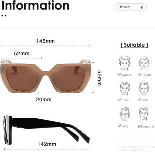 Vista 4 de kimorn Gafas de sol para mujeres y hombres de moda retro gafas de sol de moda K1354