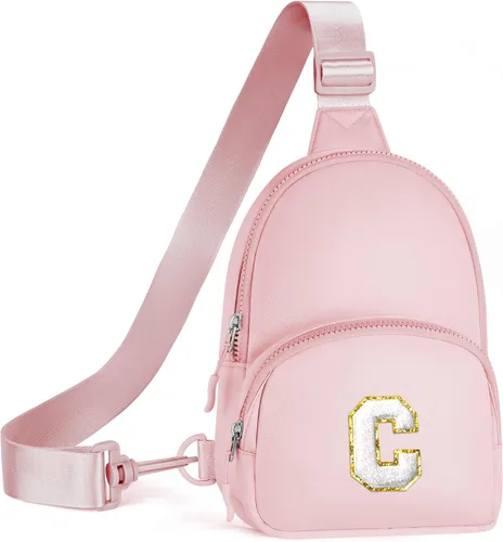 Vista 25 de YOOLIFE Bolso bandolera con inicial, bolsas pequeñas para niñas y mujeres, regalos para adolescentes, niñas, adolescentes, novia, dama de honor