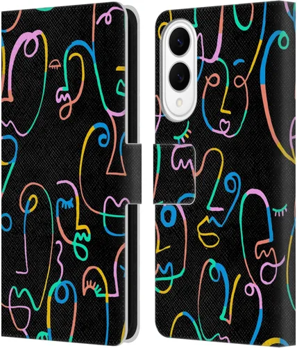 Vista 39 de Head Case Designs Officially Licensed Ninola Brushstrokes Multi Colorful Leather Wallet Case Compatible with Samsung Galaxy A07 4G