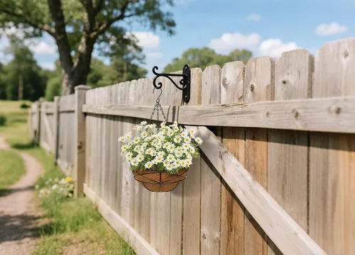 Vista 8 de Paquete de 2 cestas colgantes de metal de 10 pulgadas para plantas al aire libre, cesta colgante de alambre de metal con forro de fibra de coco
