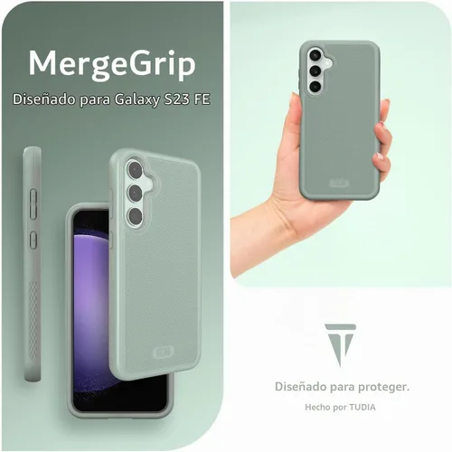 Vista 7 de TUDIA MergeGrip - Carcasa para Samsung Galaxy S23 FE, color lirio verde Green Lily