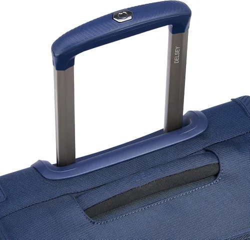 Vista 47 de DELSEY PARIS Helium DLX Softside - Maleta expandible con ruedas giratorias, azul marino, a cuadros, mediano de 25 pulgadas