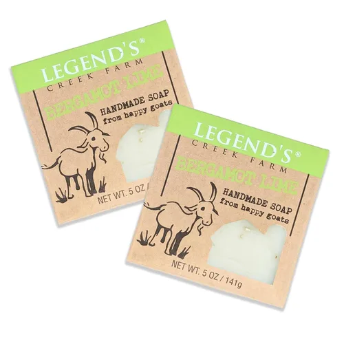 Vista 10 de Legend's Creek Farm Goat Milk Soap - Barra de jabón hidratante limpiadora para manos y cuerpo, espuma cremosa de 5 onzas, jabón natural nutritivo