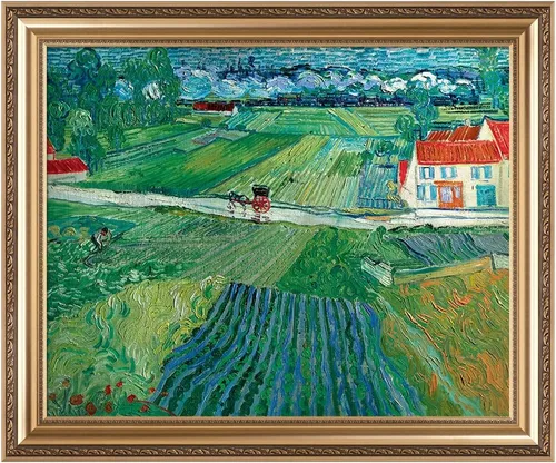 Vista 93 de IPIC - Campo de trigo con cuervos, reproducción artística de Vincent Van Gogh. Lienzo de giclée para decoración del hogar 10#F (20 x 16)