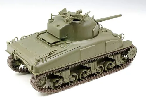 Vista 6 de Asuka Modelo 35-022 1/35 US Army M4A1 Sherman Modelo tardío con cortador de fila de setos Modelo de plástico