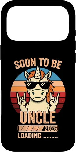 Vista 22 de Soon to Be Uncle 2026 Unicorn Uncle to Be 2026 Case for iPhone 16