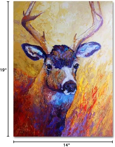 Vista 6 de Trademark Fine Art Mule Deer Buck de Marion Rose, 14 x 19 pulgadas