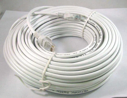 Vista 2 de MaxLLTo Cable de conexión blanco RJ45 CAT6 CAT 6 de alta velocidad ETHERNET LAN de 75 pies