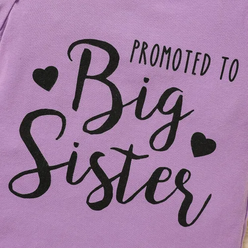 Vista 4 de Trajes florales para niñas y niñas, promovido a hermana mayor, camisa de manga corta + pantalones cortos con lazo floral + diadema, 3 piezas de ropa
