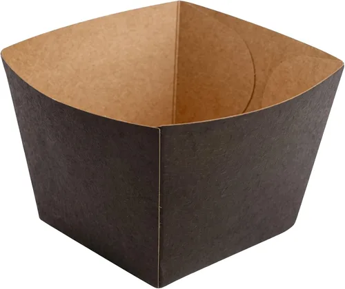 Vista 2 de Restaurantware Caja cuadrada de papel negro, 4.3 x 3.2 pulgadas, paquete de 200