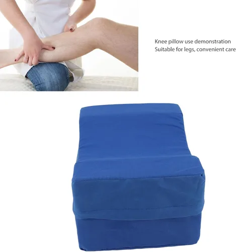 Vista 6 de Almohada de rodilla para dormir de lado, almohada de espuma viscoelástica para piernas entre las piernas, almohada para dolor de cadera y espalda