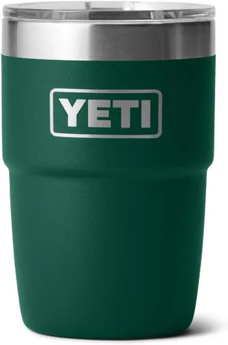 Vista 10 de YETI Rambler Taza de café aislada de 8 onzas con tapa, taza de café apilable de doble pared aislada al vacío, forro de cerámica DuraSip, diseño apto