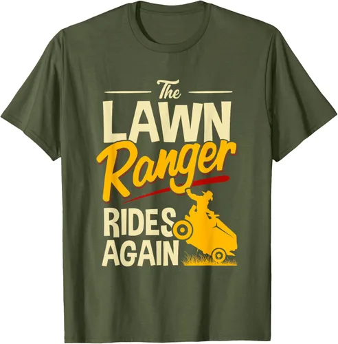 Vista 37 de The Lawn Ranger Rides Again - Camiseta de corte de césped Azul Marino