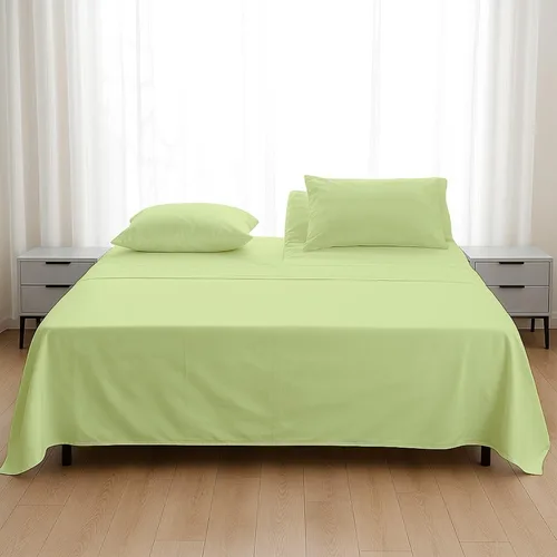 Vista 24 de Juego de sábanas con bolsillo extra profundo individual XL, sábanas y fundas de almohada de 4 piezas, lujosas, ultrasuaves, refrescantes, bolsillo