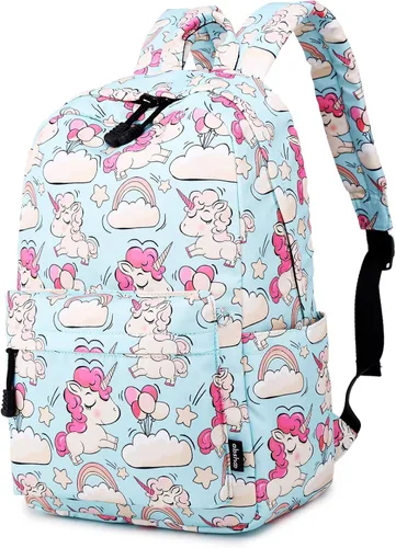 Vista 3 de Abshoo mochila ligera infantil de unicornio, bolsa para la escuela, bolsa para niñas