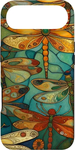 Vista 27 de iPhone 16 Dragonfly Party III Pretty Dragonflies In A Garden Flying Case