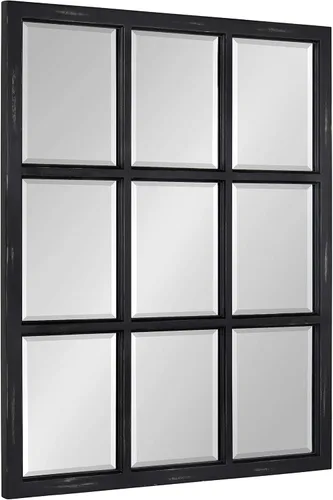 Vista 3 de Kate and Laurel Hogan Windowpane Framed Wall Mirror