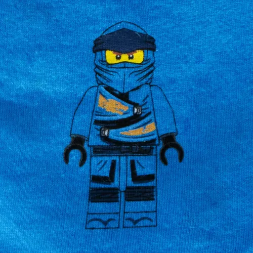 Vista 6 de LEGO Ninjago - Conjunto corto de disfraz de Ninjago Lloyd y Kai para niños pantalones cortos verdes y rojos y camiseta a juego con capucha Verde