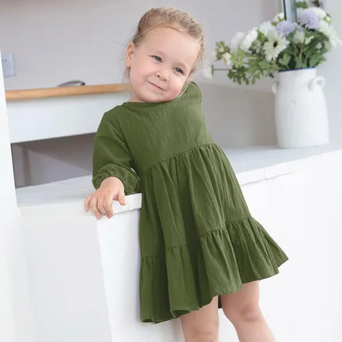 Vista 2 de Vestidos de punto de manga larga para niña pequeña vestido de tul con estrellas esponjosas vestido de princesa vestido de tul para fiesta