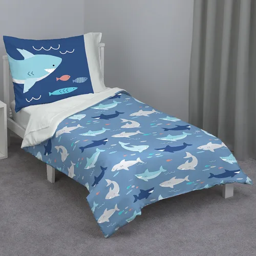 Vista 10 de Everything Kids Juego de cama infantil que brilla en la oscuridad con 4 piezas. Hada mágica, rosa, naranja, lavanda. Dinosaurios