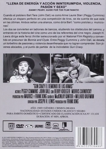 Vista 2 de Gun Crazy (1950) ( Deadly Is the Female ) NON-USA FORMAT, PAL, Reg.0 Import - Spain