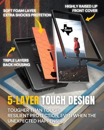 Vista 2 de CaseBorne V - Funda protectora para Samsung Galaxy S23 Ultra 5G (anteriormente ArmadilloTek), [tecnología de protección definitiva] Funda protectora