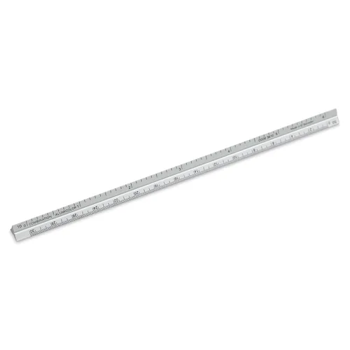 Vista 27 de Alumicolor Regla Métrica de Bolsillo para Arquitecto de Aluminio, 15CM, Negro