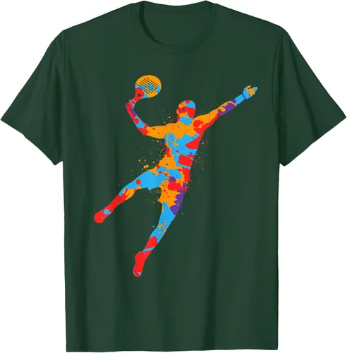 Vista 15 de Playera de Padel Playera Colorida Plataforma Tenis Paddleball Niños Camiseta de Padel