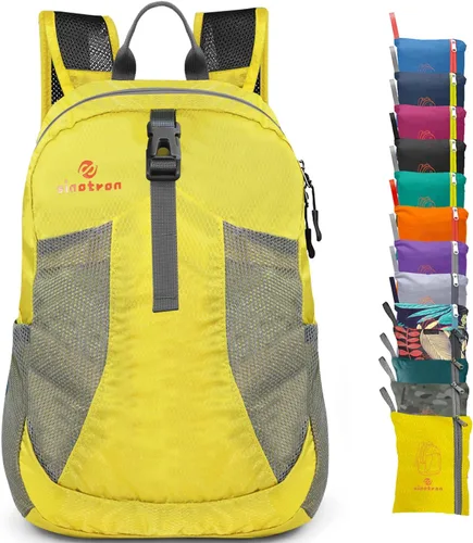 Vista 7 de Sinotron - Mochila de senderismo ligera y plegable de 22 l, mochila pequeña de senderismo, mochila de día para mujeres, hombres, viajes, camping