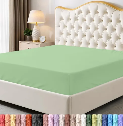 Vista 26 de Utopia Bedding - Paquete a granel de 2 sábanas bajeras ajustadas de microfibra cepillada suave con bolsillos profundos, resistentes al encogimiento