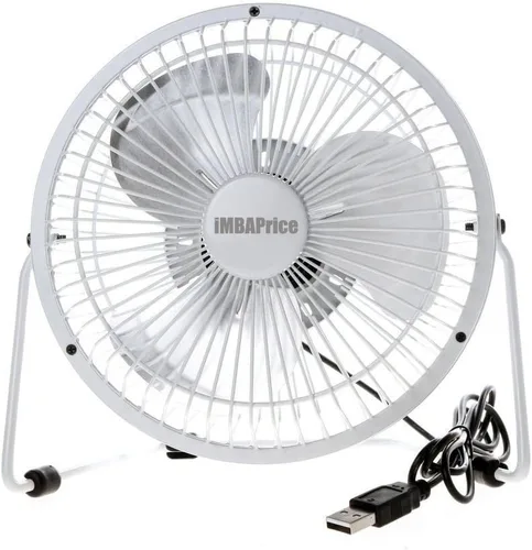 Vista 3 de Mini ventilador de escritorio iMBAPrice USB-MFAN , Negro Black