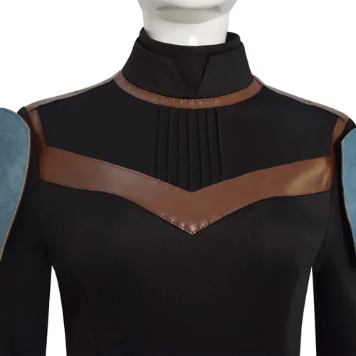 Vista 5 de Tilevico Mandalorian Armour Bo Katan Kryze - Disfraz de cosplay de guerra clon, Halloween, carnaval, fiesta, trajes para mujeres adultas