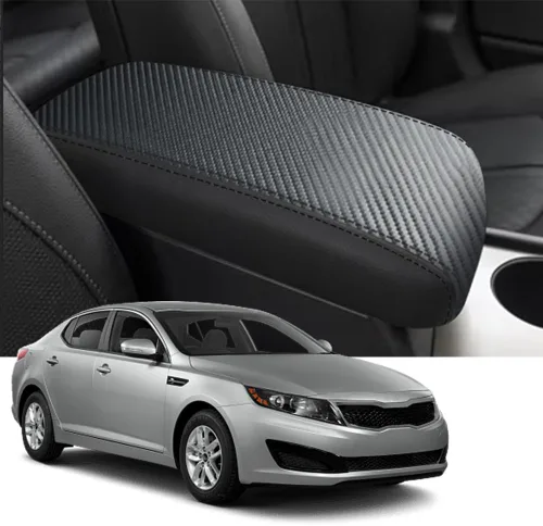 Vista 10 de Blazeray para Kia Optima 2016-2020 Funda para el reposabrazos de la consola central, de piel, antiarañazos, impermeable, protector de reposabrazos