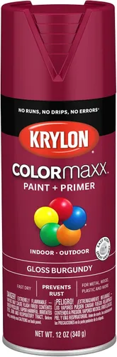 Vista 24 de Krylon K05554007 COLORmaxx Pintura en aerosol y base para uso en interiores y exteriores, color almendra satinada, 12 onzas (paquete de 1)