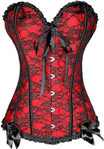 Vista 3 de Chaos World Women Emboridery Blue Corset Top Sexy Lingerie Sets