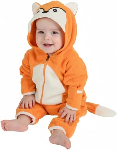 Vista 52 de Enterizo de vellón para bebé, rómper de una sola pieza con capucha para niños, ropa para exteriores, chaqueta infantil