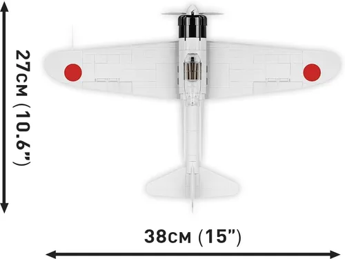 Vista 4 de COBI Colección Histórica Segunda Guerra Mundial Mitsubishi A6M2 Zero-SEN Plane