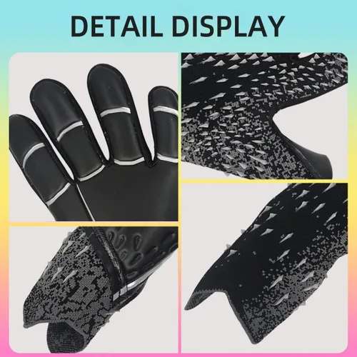 Vista 6 de Scott Edward Guantes de portero de fútbol para niños y adultos, kit de portero de fútbol premium, súper agarre y protección, talla 6/7/8/9/10