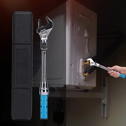 Vista 5 de Llave dinamométrica ajustable, llave dinamométrica de 5 a 30 Nm de 25 mm de extremo abierto con clic y cabeza intercambiable para mini split HVAC