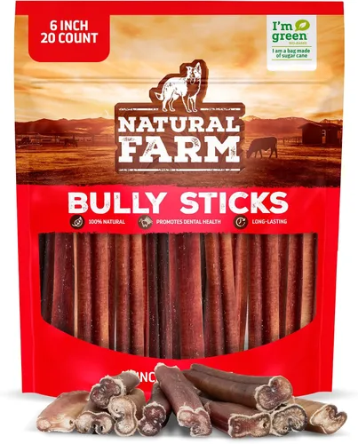 Vista 30 de Natural Farm Golosinas de colágeno trenzadas para perros (30 cm, paquete de 6), palitos de colágeno, golosinas naturales para perros, de larga