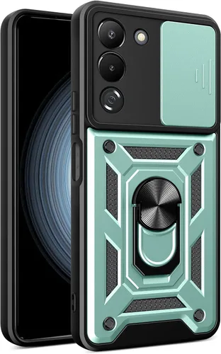 Vista 97 de Compatible con Tecno Camon 18P Bracket Shell, Slide Camera Lens Cover Case Azul