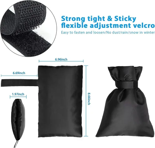 Vista 5 de Fundas de grifo para exteriores para invierno, gruesas de 9.8 pulgadas de alto x 7.3 pulgadas de ancho, cubiertas exteriores de grifo