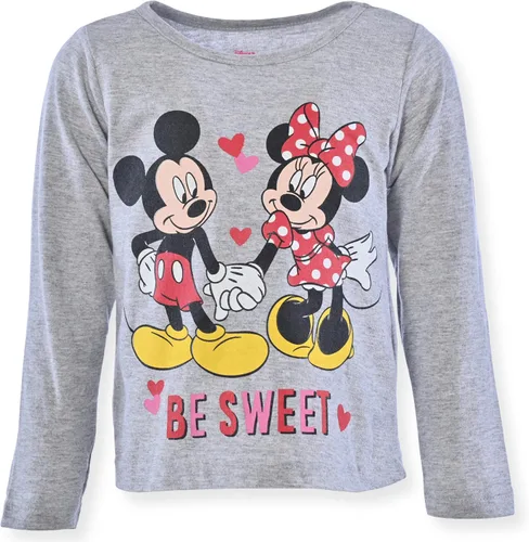Vista 2 de Disney Minnie Mouse - Camisas de manga larga para niñas pequeñas, color rojonegrogris